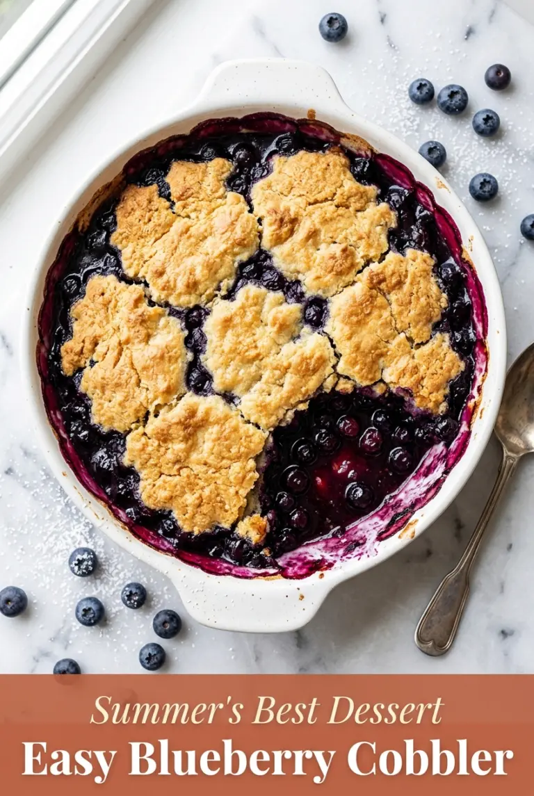 Easy Blueberry Cobbler