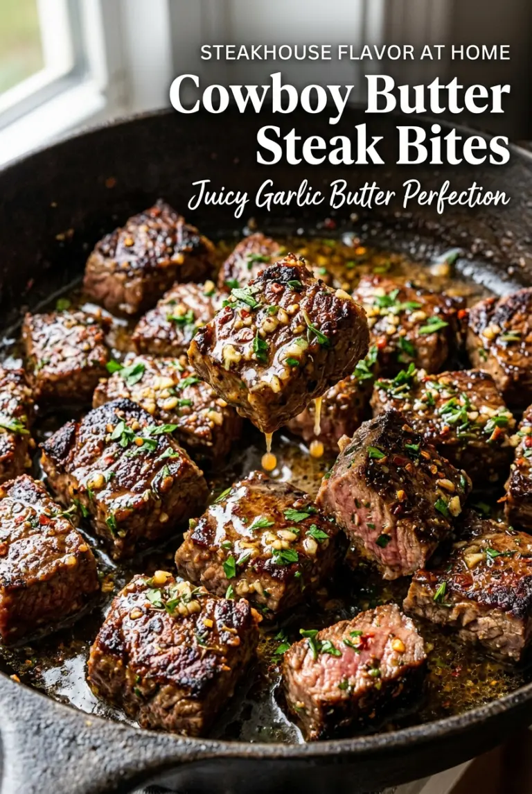Garlic Cowboy Butter Steak Bites