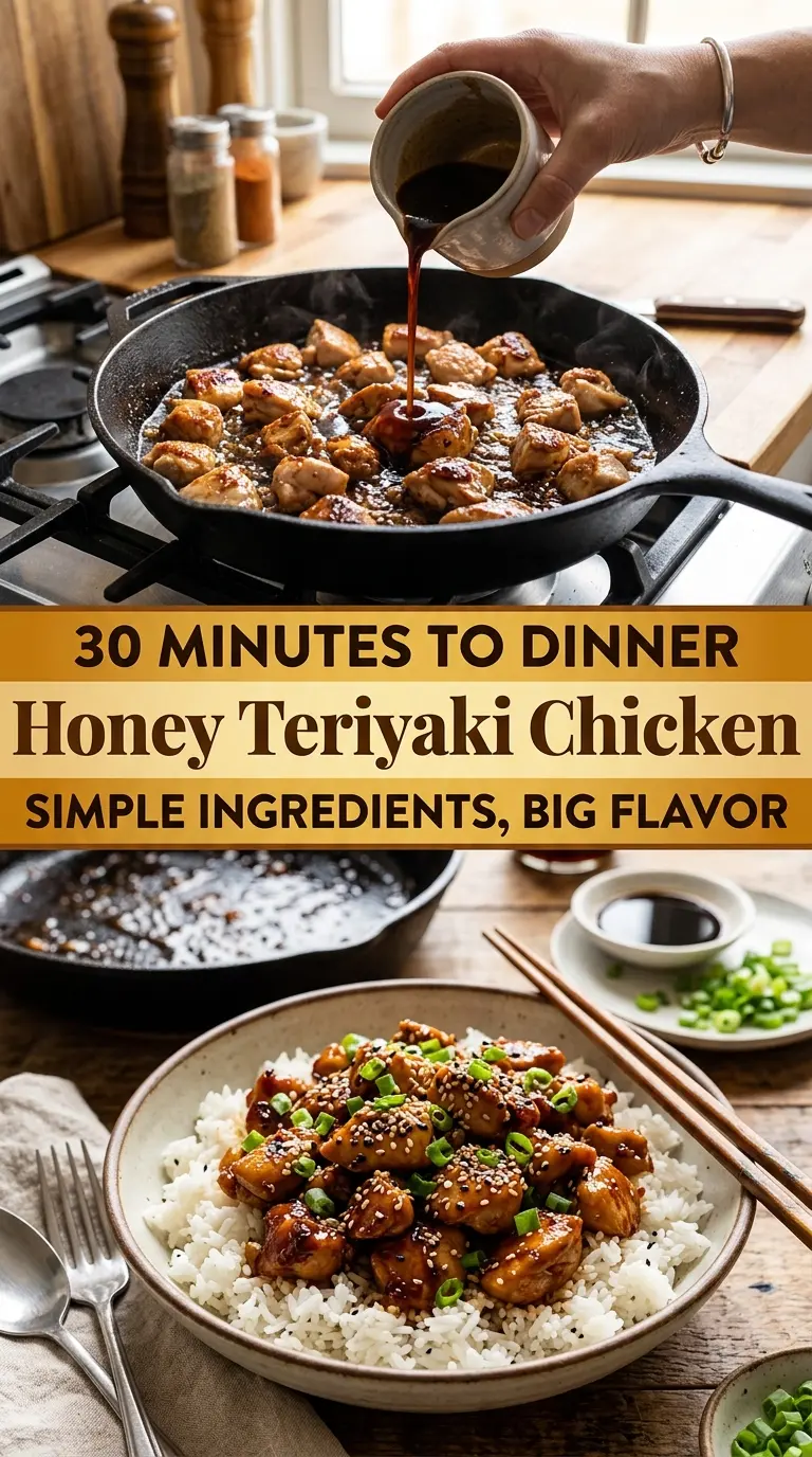 Honey Teriyaki Chicken sweet savory glazed