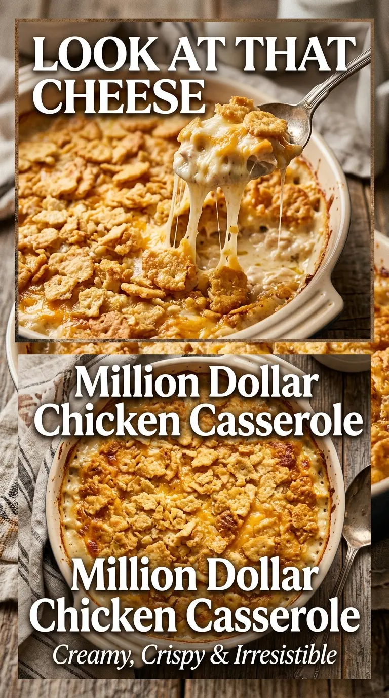 Million Dollar Chicken Casserole creamy cheesy comforting