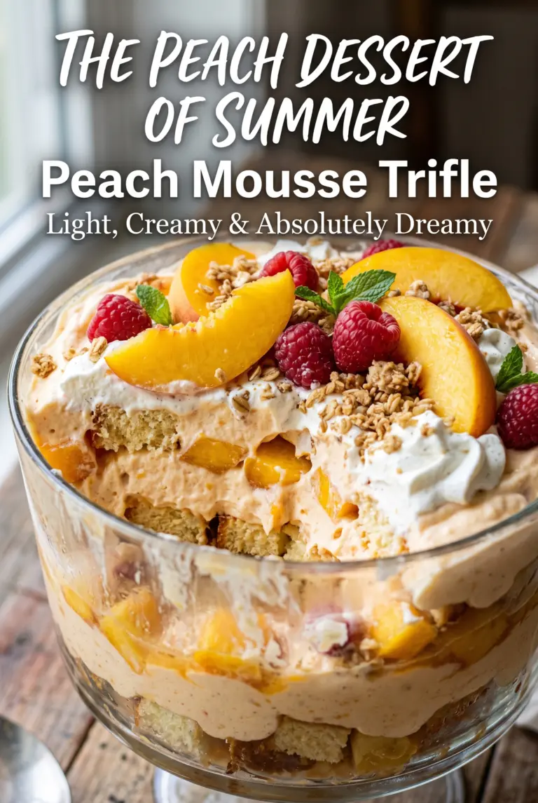Peach Mousse Trifle