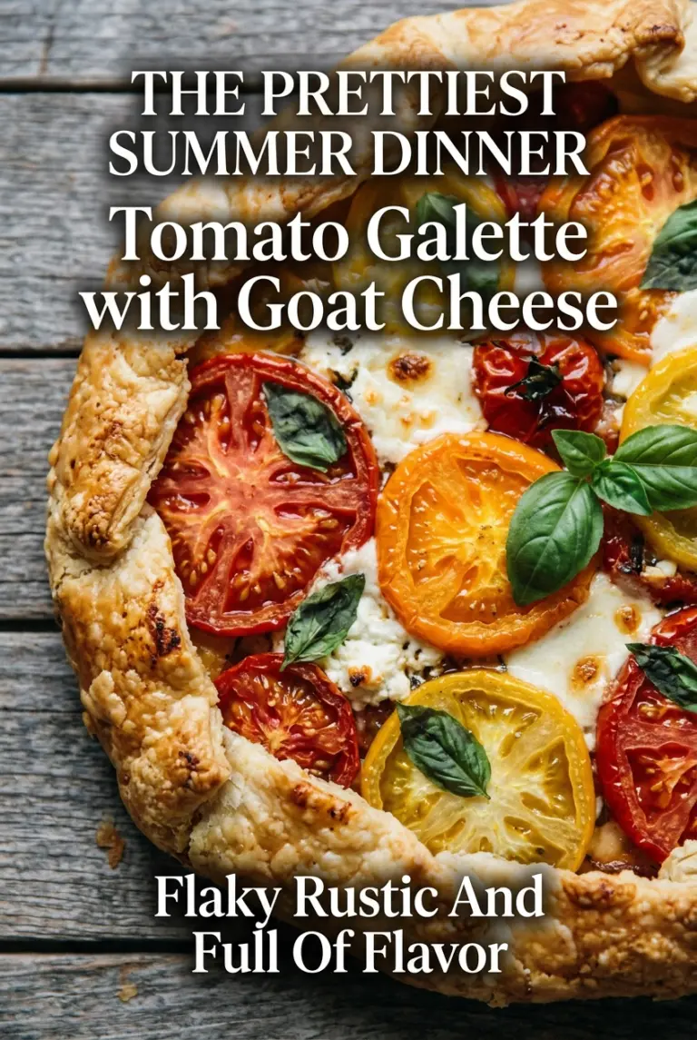 Rustic Tomato Galette with Goat Cheese