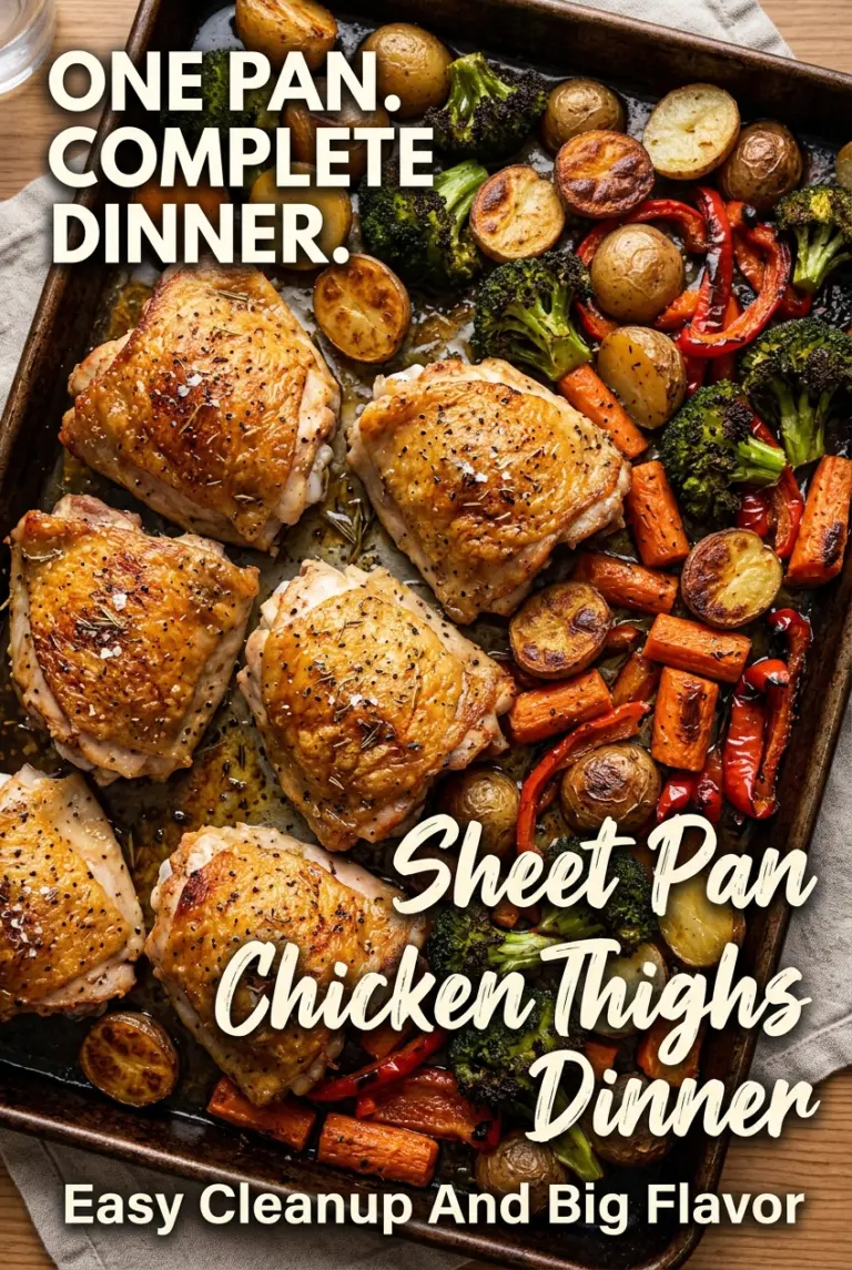 Sheet Pan Chicken Thighs Dinner