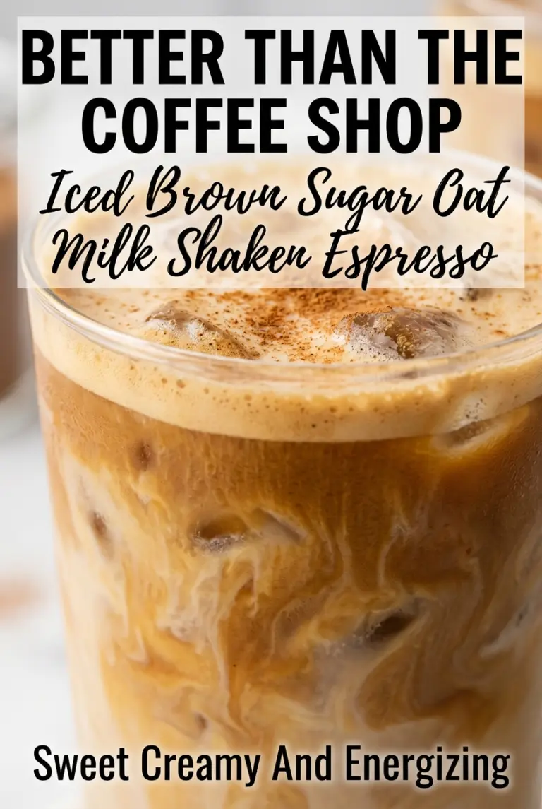 Starbucks-Inspired Iced Brown Sugar Oat Milk Shaken Espresso