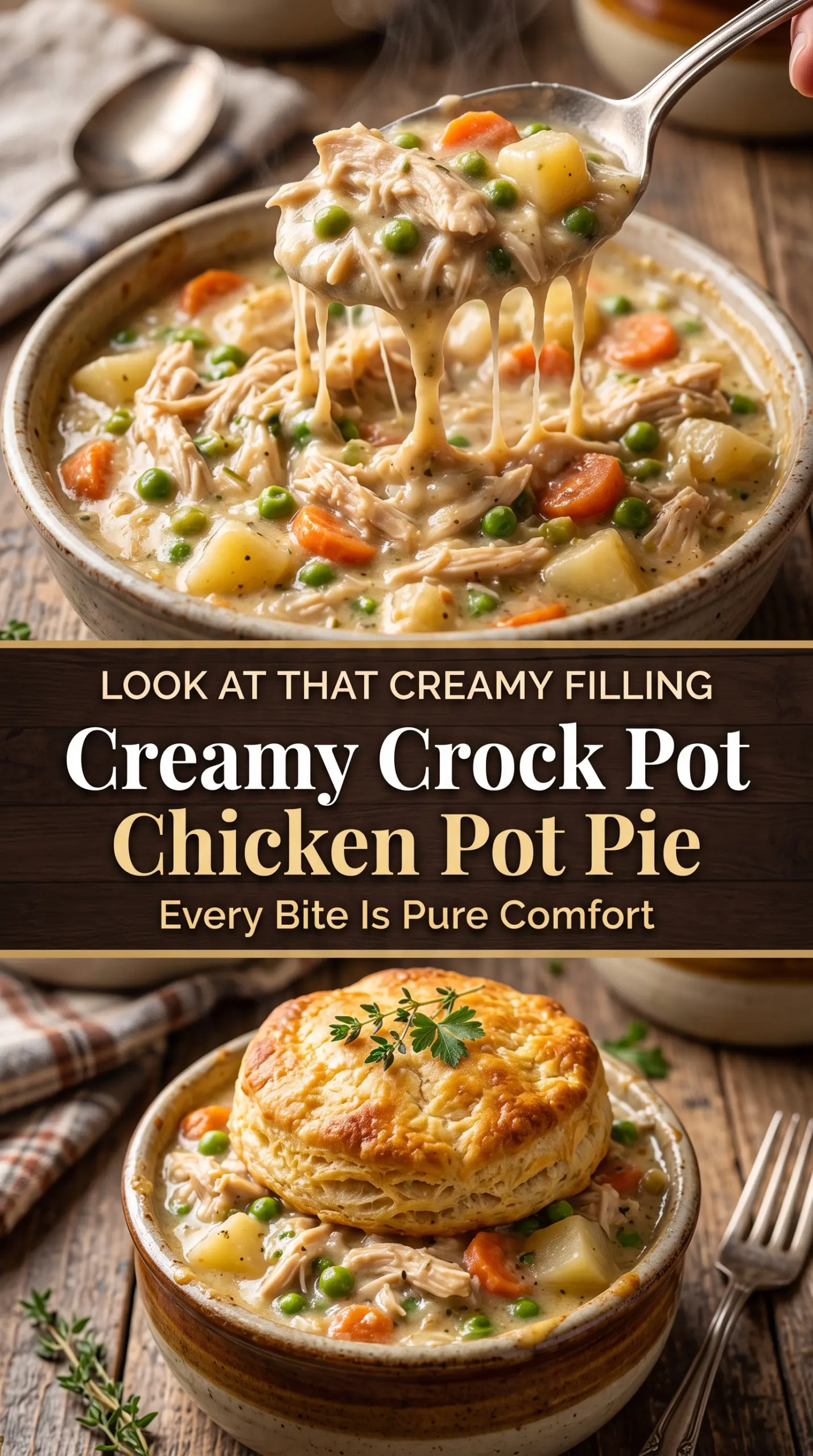 Crock Pot Chicken Pot Pie