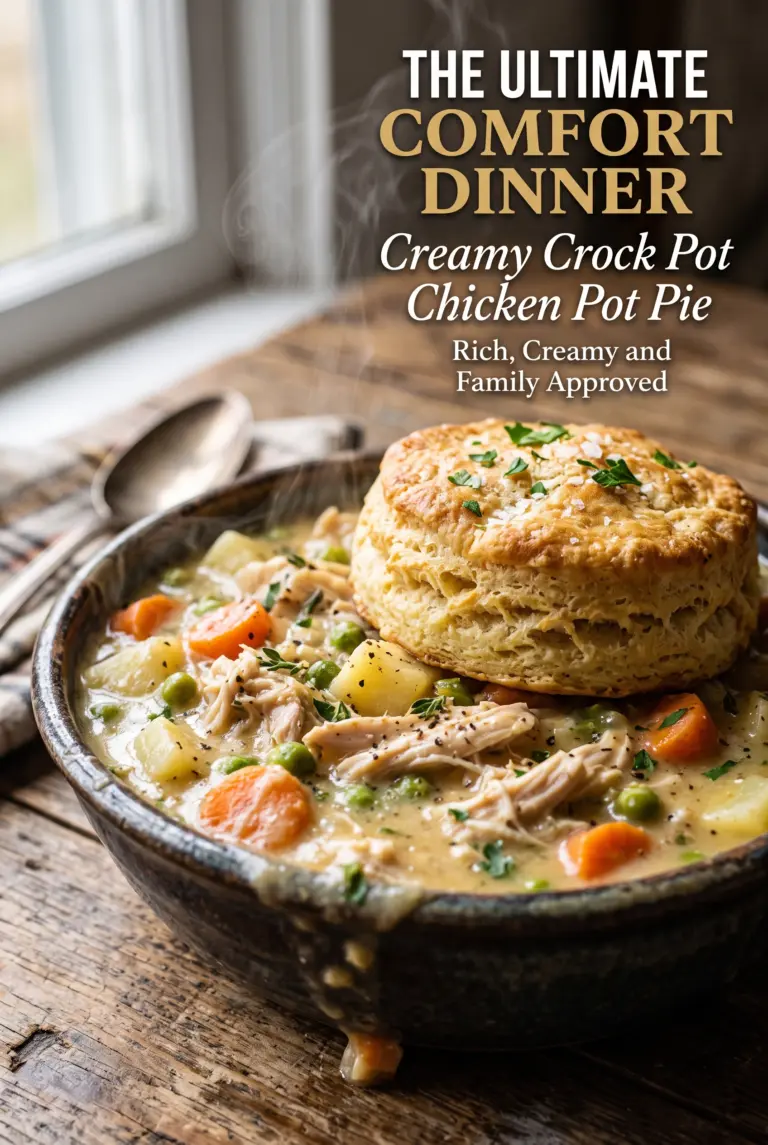 Creamy Crock Pot Chicken Pot Pie