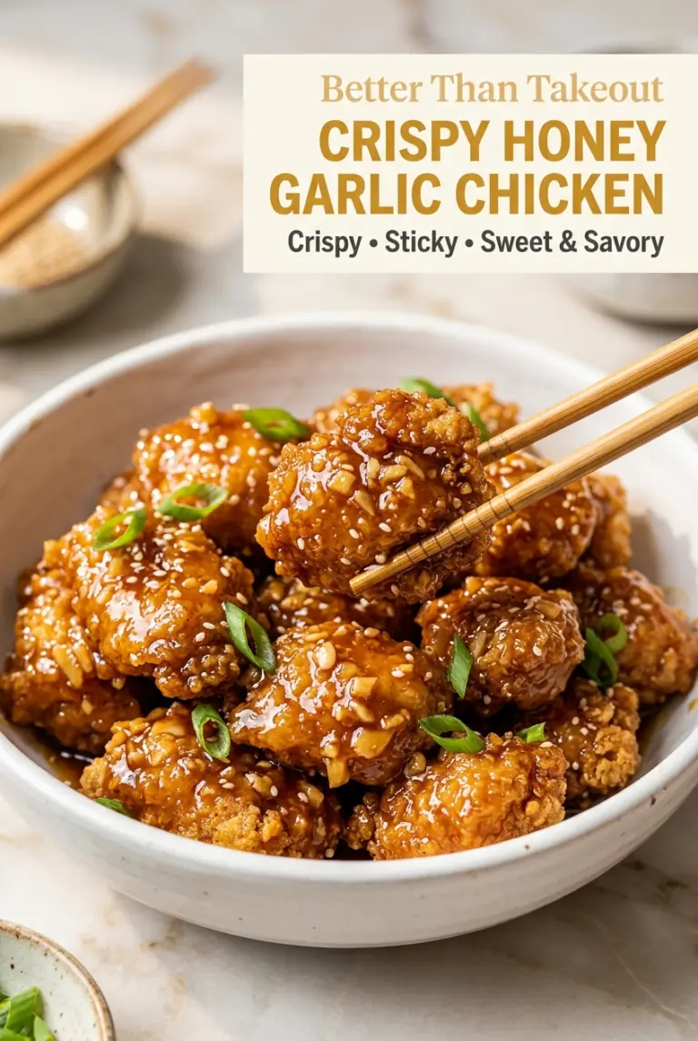 Crispy Honey Garlic Chicken