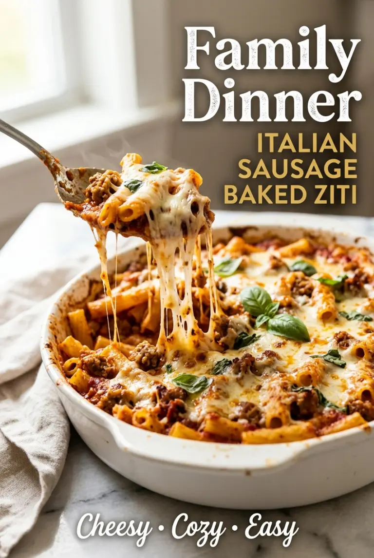Italian Sausage Baked Ziti