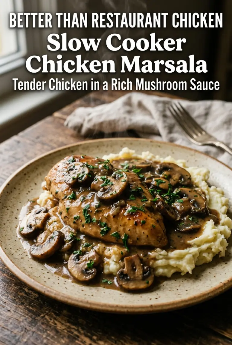 Slow Cooker Chicken Marsala