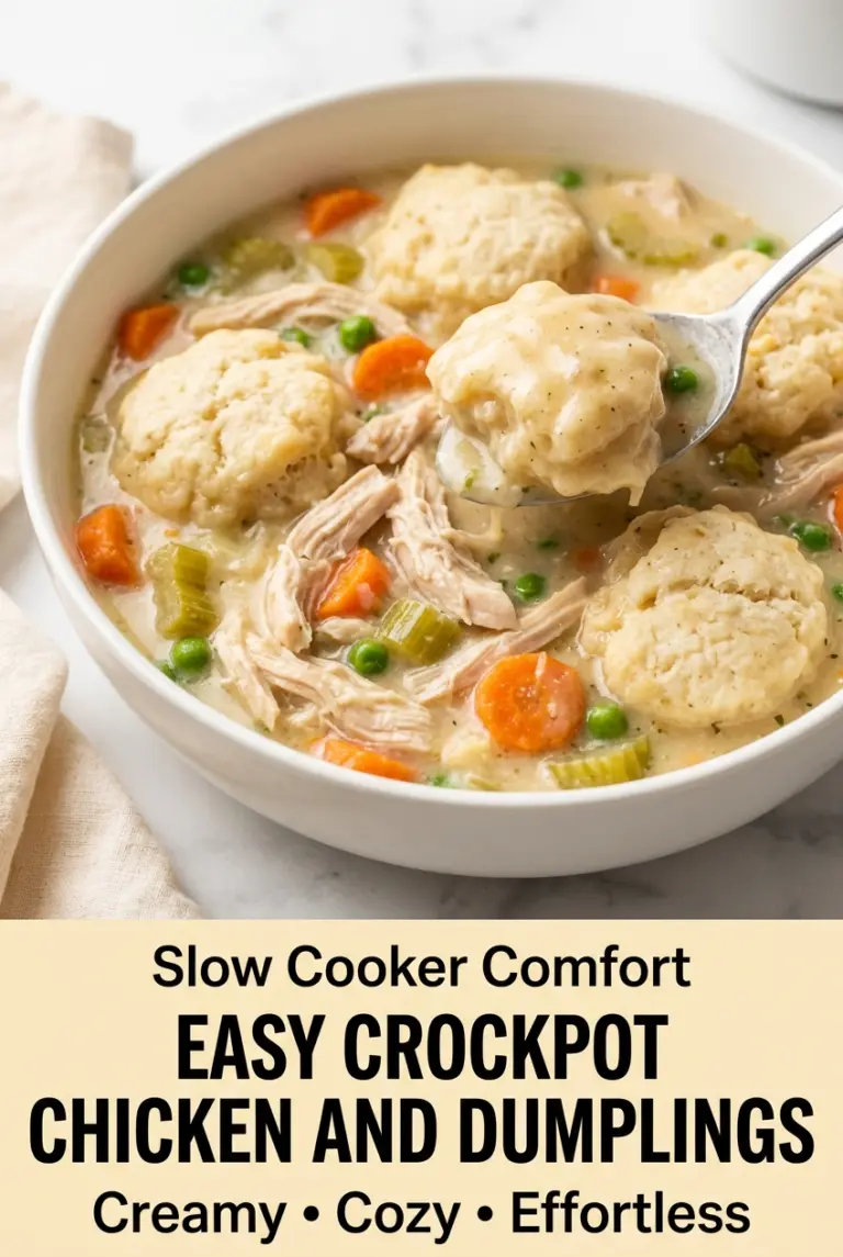 Easy Crockpot Chicken and Dumplings