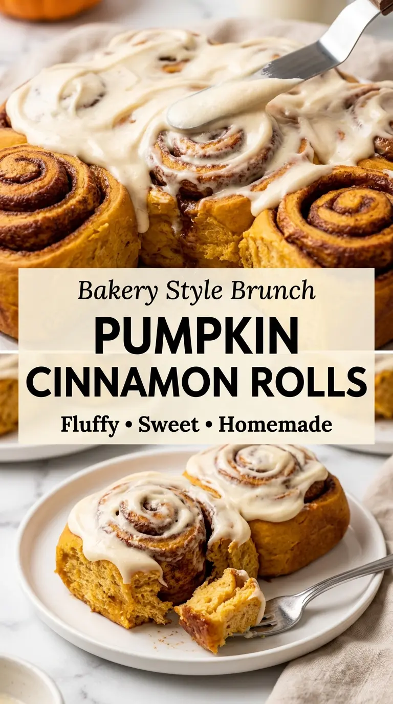 Pumpkin cinnamon rolls soft fluffy spice