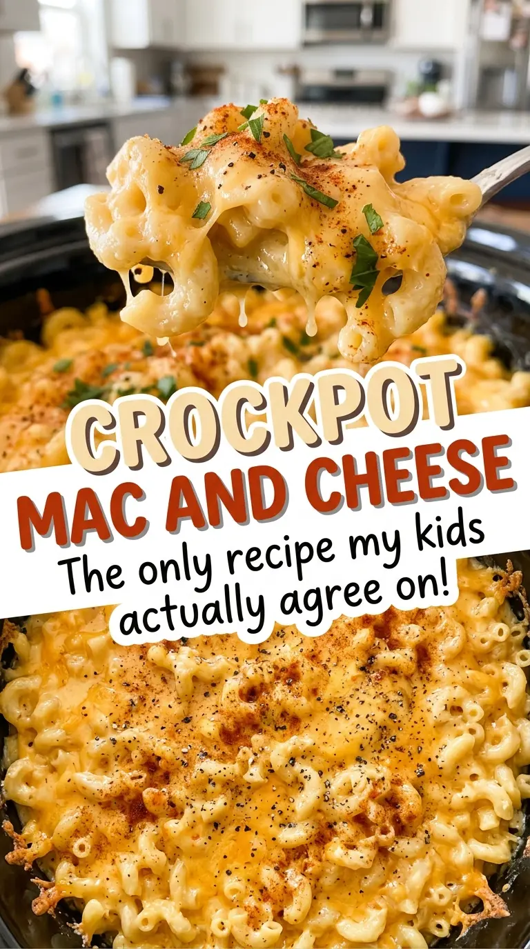 Crockpot Mac and Cheese cheesy slow cooker pasta