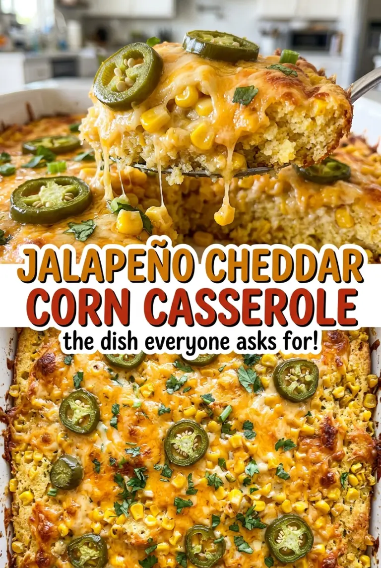 Jalapeño Cheddar Corn Casserole